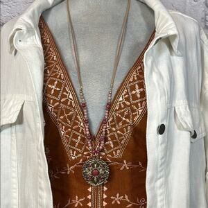 Elegant Pink Beaded Necklace